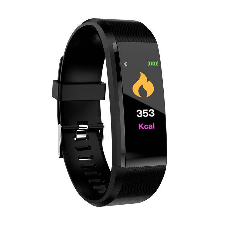 115Plus Smart Bracelet Color Screen Watch Pedometer Heart Rate Sports Export Cross-Border Wholesale Gift Student Bluetooth