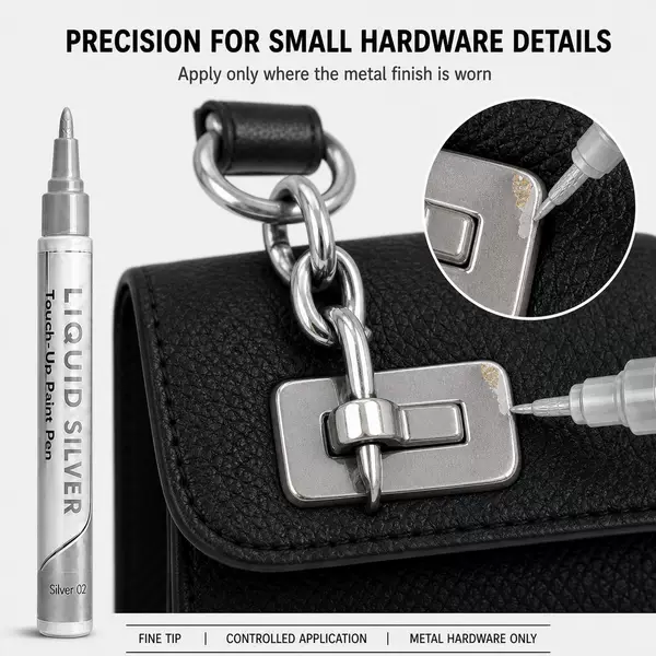 Silver touch-up pen for repairing metal scratches, furniture hardware paint chipping repair, color touch-up silver pen, DIY handmade paint pen