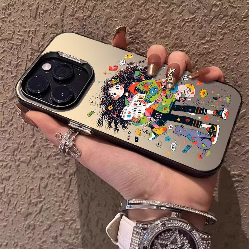 Nueva chica de moda para iPhone 16 funda para teléfono móvil Apple 15promax/14 personalidad 13pro1 2/11