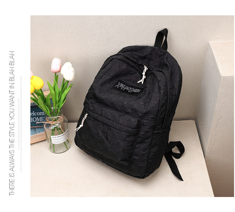 Korean ins artistic trend checkerboard checkered backpack, Japanese Harajuku style fresh and clean high school and junior high school student bag undefined