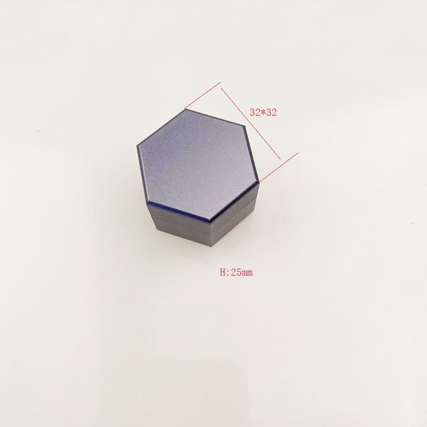 Caja de almacenamiento de chocolate hexagonal de alta calidad de metal W32H25