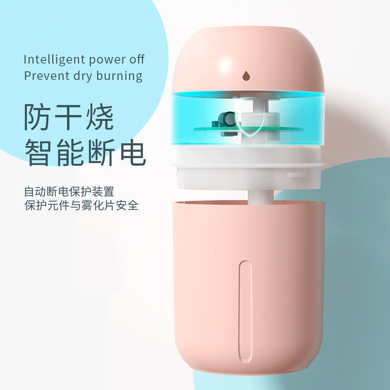 卸売ミニポータブル加湿器家庭用サイレント寝室大型スプレー使用小型雰囲気ランプ|undefined