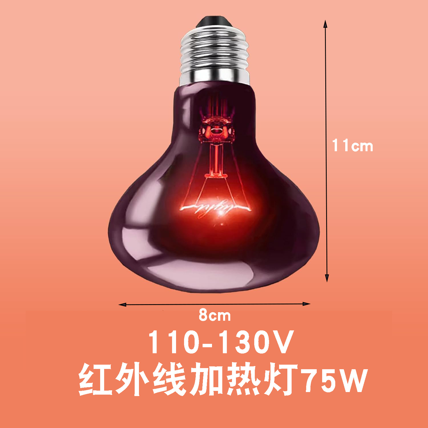 R80 적외선 램프 110V 75w