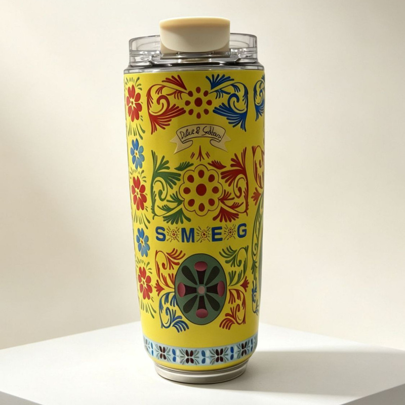SMEG DG co-branded Sicilian travel thermos cup 420ML portable car coffee cup wholesale