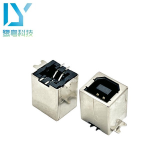 USB BF 2.0 4PIN base/180 degree full SMT 2.0 B mother vertical patch/H = 14.60mm