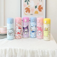 新商品304ステンレス保温ジャンプカップかわいいアニメ子供水杯高颜値学生携帯ギフトカップ