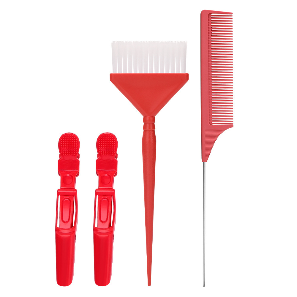 Herramientas de cepillo de teñido de aceite de peluquería salón profesional de teñido de cabello peine de teñido de cabello mango de cepillo de teñido de cabello unilateral pelo blando unilateral peine de teñido de cabello