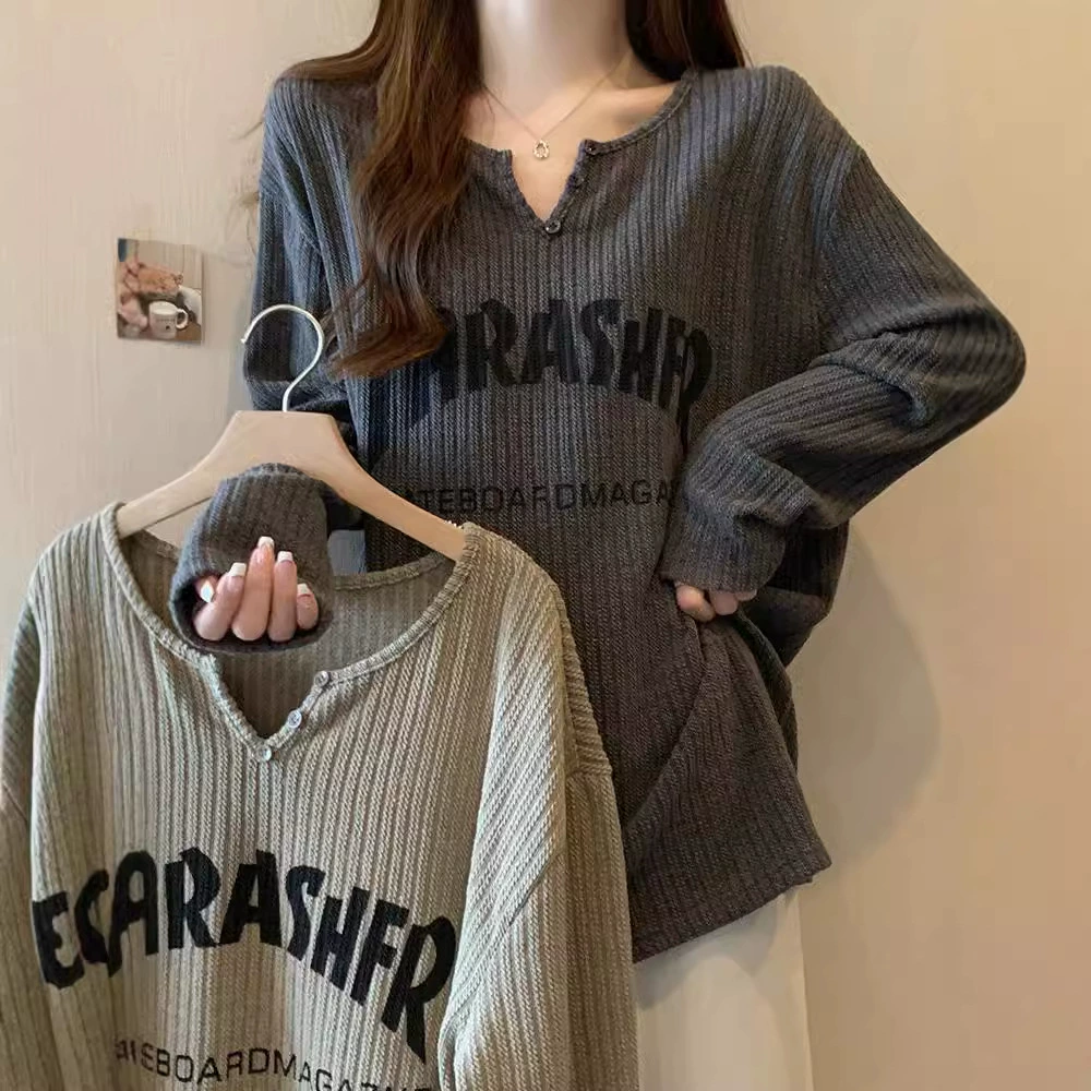 Модный свитер крупной вязки в стиле «ленивый шик» для женщин больших размеров, осенне-зимний, скрывающий живот, с эффектом премиум-класса, стройнящий, свободный и повседневный топ.