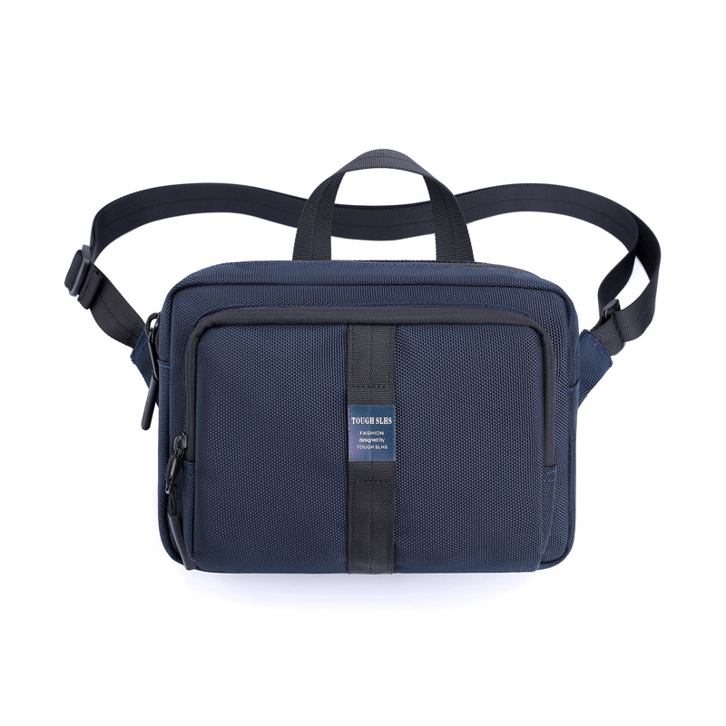 Transfronterizo nuevo bolso de mensajero de los hombres de moda bolsa funcional simple bolsa de almacenamiento digital multifuncional bolsa de pecho al aire libre bolsa de hombro