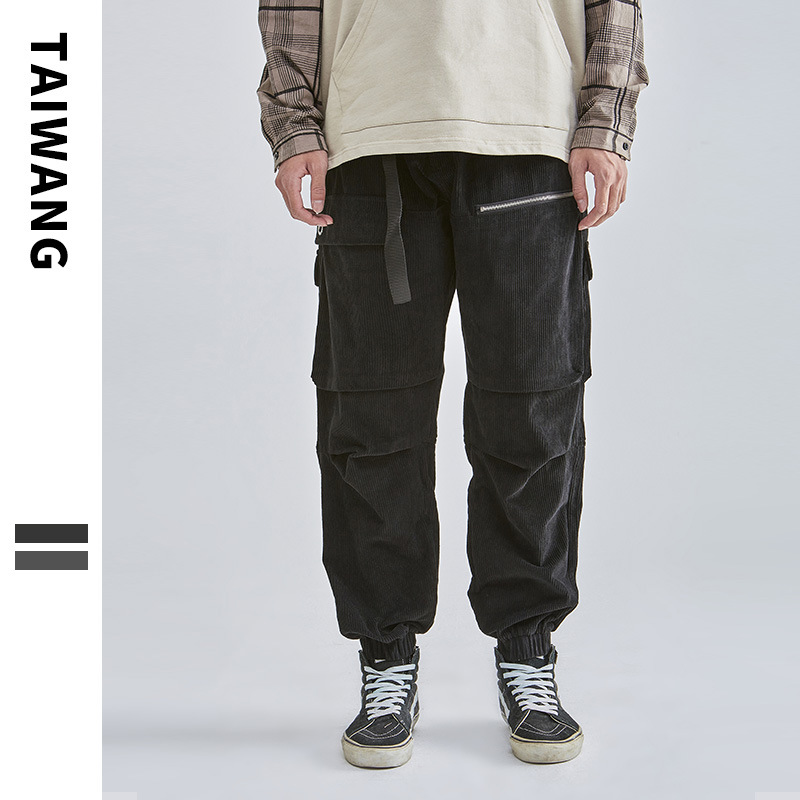Herrenbekleidung Thai King Herrenbekleidung Tide Markenoveralls für Herren 2024 Herbst und Winter neue Herrenhosen Cordhosen für Herren_voghion.com