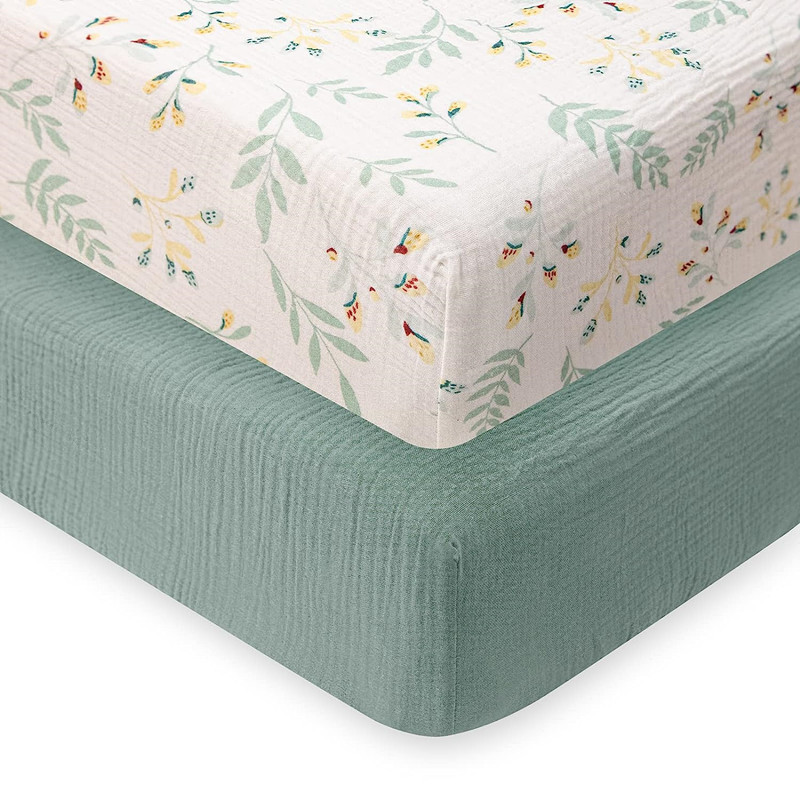 Foreign Trade Factory Baby Cradle Cotton Gauze Bed Sheetss Newborn Bedspread Kidsren's Baby Kindergarten Bedding Bed Sheetss