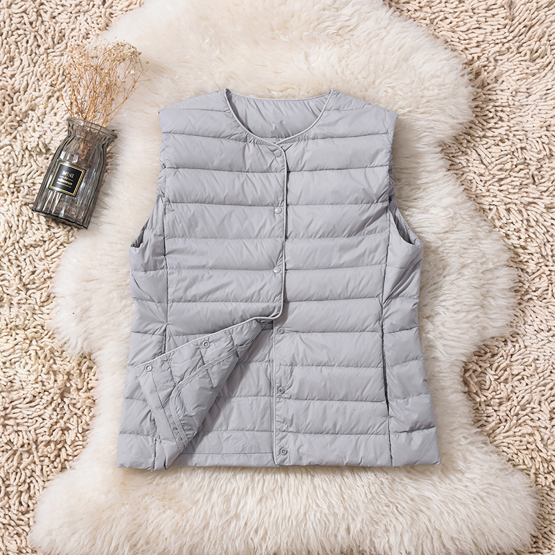 2024 autumn and winter light down liner down vest women's versatile two-wear single-breasted light down vest wholesale 2024 autumn and winter light down liner down vest women's versatile two-wear single-breasted light down vest wholesale