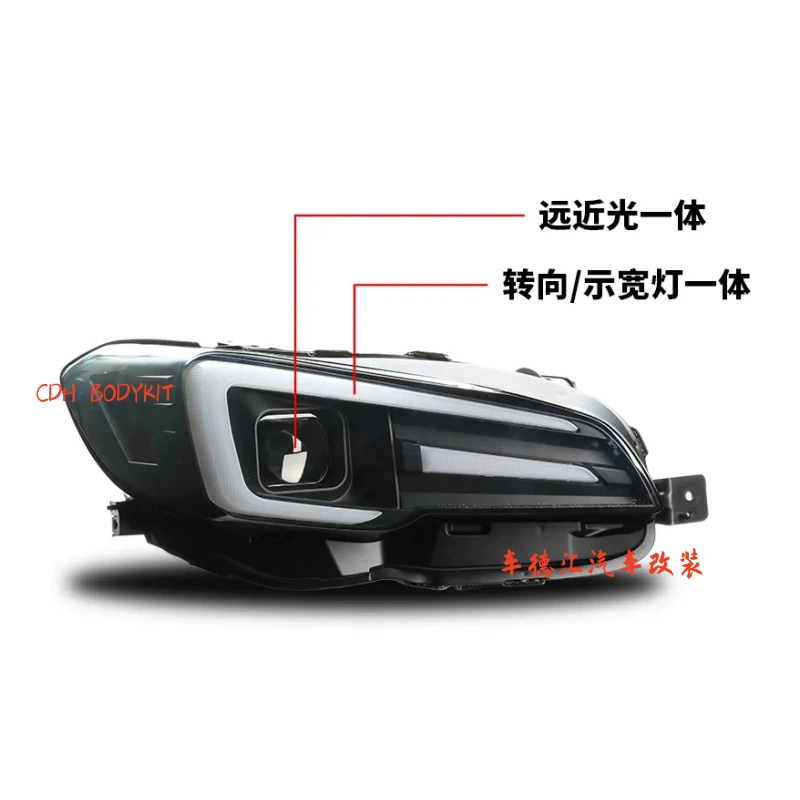 Подходит для Subaru WRX 2015-2020 Levorg 2015-2018 Модифицированные полноразмерные светодиодные фары дневного света, смена