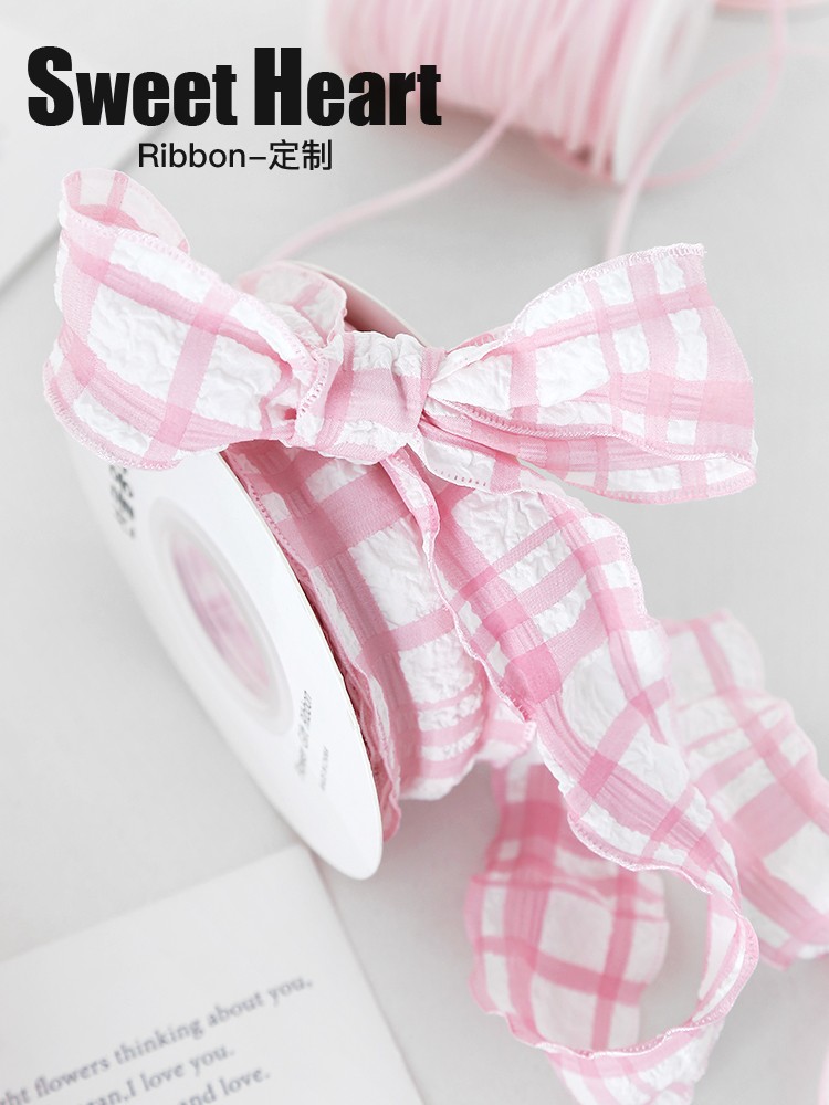 Bonos productos de horneado rosa pálido decoración de cinta envasado cinta caja de regalo ramo florista cumpleaños DIY cinta de seda