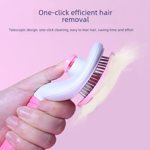 Cat comb hair removal comb to remove floating hair hair removal cleaner one-click hair removal dog comb needle comb pet supplies