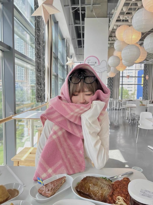 全智贤同款经典格纹围巾女秋冬季韩系氛围感冬季保暖韩版披肩百搭|undefined