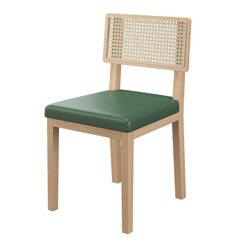 Sillas de comedor de diseño personalizadas para hoteles de alta gama, sillas de ratán de madera maciza, sillas de ocio, venta al por mayor comercial.