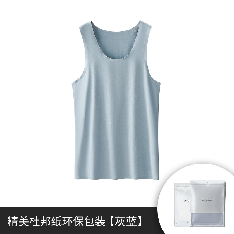 Nuevo chaleco de hombre modal de algodón transfronterizo sin mangas camiseta de chaleco deportivo fitness sin costuras chaleco de fondo en stock
