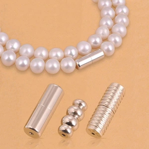 S925 Sterling Silver DIY Silver Accessories Necklace Screw Connection Buckle Accessories Red Rope Bracelet Beaded Spacer Beads Woven Jewelry
