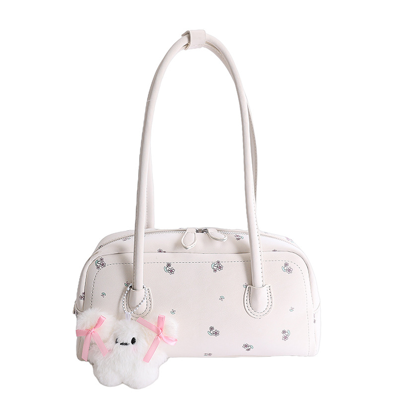 Nicho Zhong diseño flor triturada bolsas de brazo para mujeres 2026 nuevo estilo diario bolsas de hombro estilo coreano estilo extranjero estilo de moda de viaje image 13