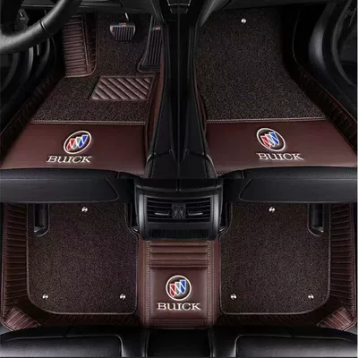 Applicable to Buick Angke Banner Six-seat Seven-seat Surrounding Original Car Mat Angke Banner Large Surrounding Car Mat (Ayaqaltılar (Kovriklər)) - six-buick-angke-flags-including-the-third-row-double-layer-brown-leather-brown-silk-circle