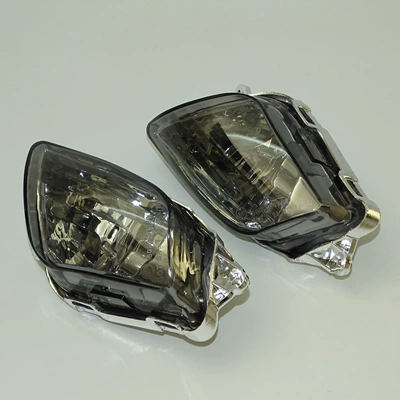 Suitable for Honda CBR1100XX 97-06 modified motorcycle front and rear turn lamp housing lampshade lens (Motorcycle tail) - smoked-black-front-turn-signal-shell