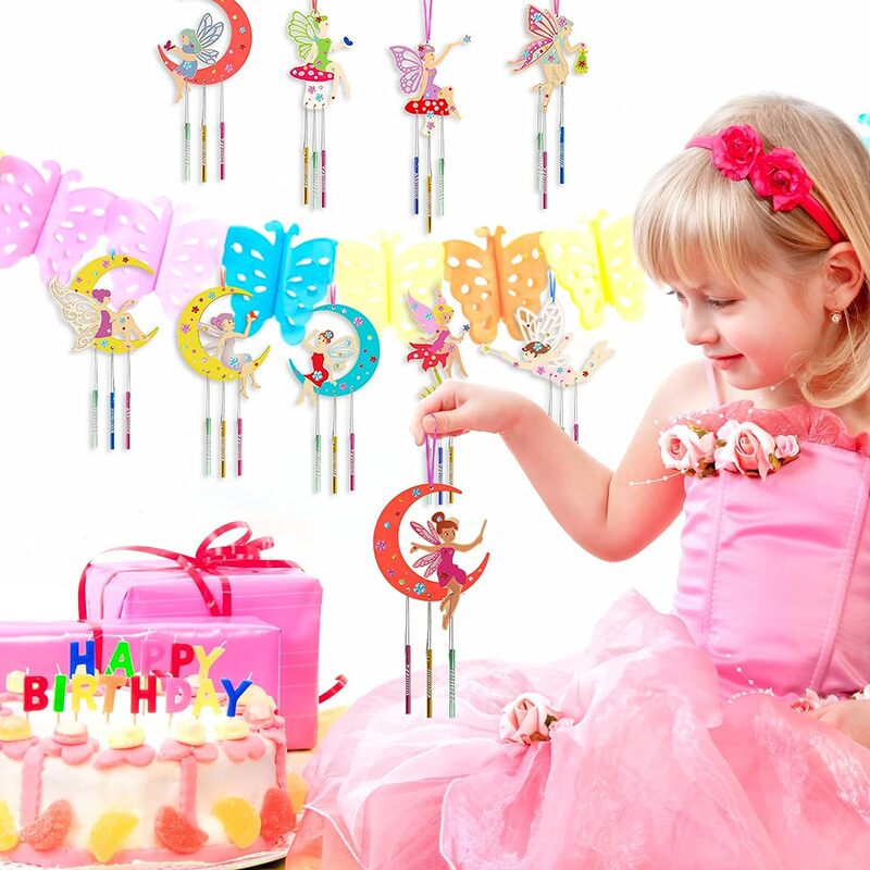 クロスボーダーアンドロメダ風鈴工芸品セット子供木鈴diyアンドロメダ創造女の子子供誕生日掛け装飾|undefined