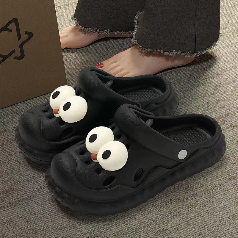 Взрывной мультфильм милый diy пещерные туфли женская толстая подошва повседневная медсестра наступила на дерьмо