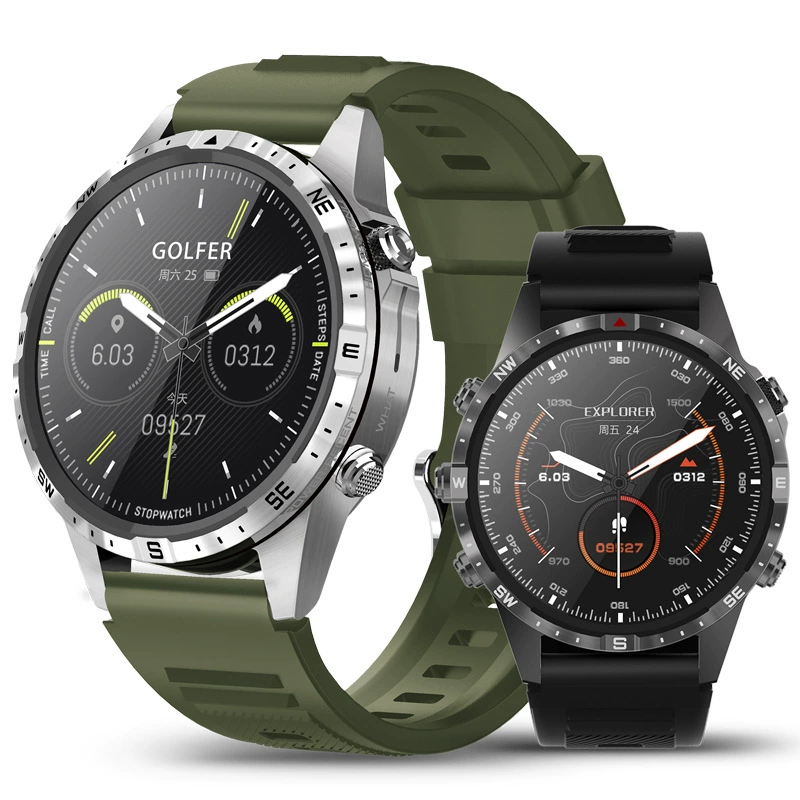 Умные часы GT45 с 1.6" HD экраном, Bluetooth-звонки, измерение кислорода в крови и пульса, компас