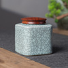 Kongshan Xinyu Creative Longquan celadon brother kiln ice crack mid -number universal tea jar ceramic seal jar wholesale