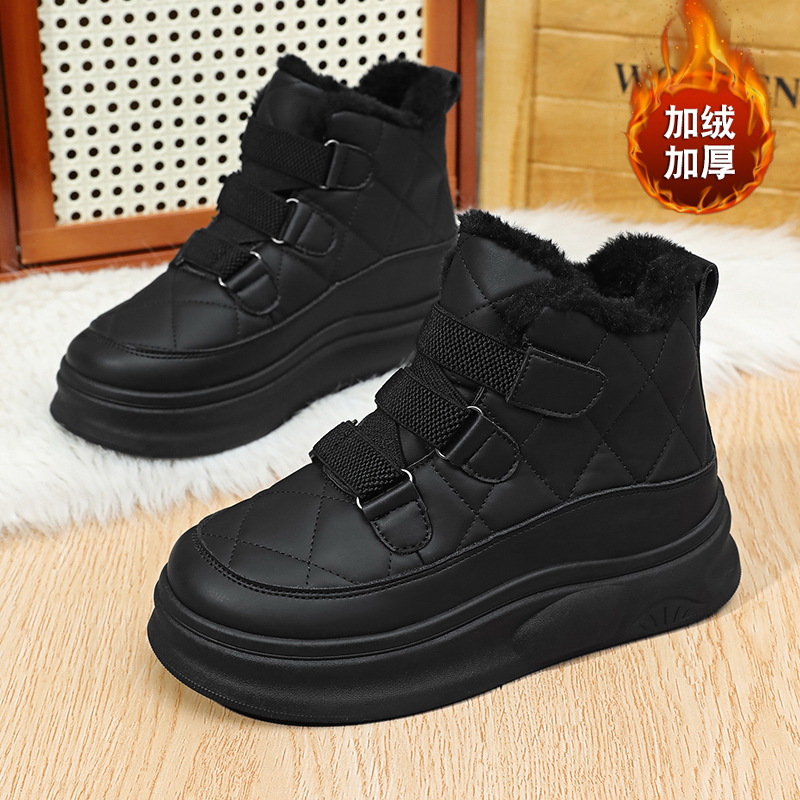 F2577 블랙 [하이탑 플러스 벨벳]