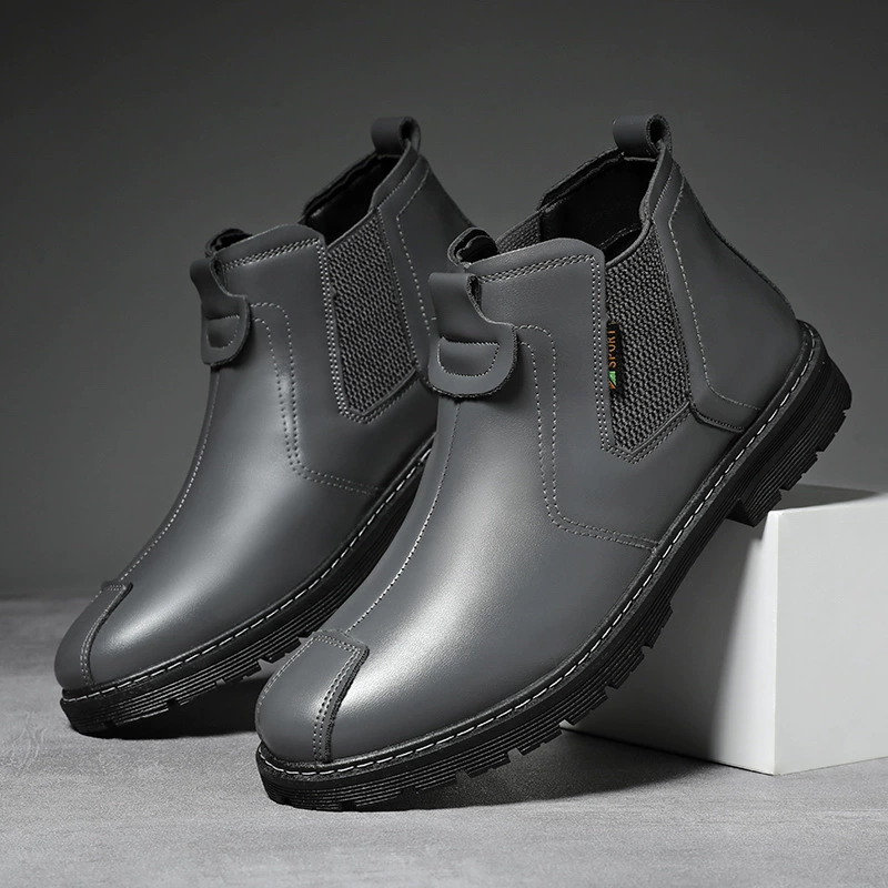 Осенние новые ботинки Martin мужские кожаные ботинки ретро британские кожаные ботинки повседневные мужские высокие ботинки короткие ботинки ботинки