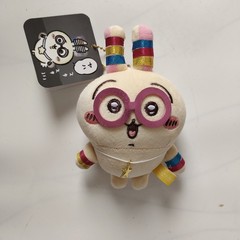 日系かわいい自嘲熊蛍光ウサッチぬいぐるみストラップバッグ飾りキーホルダー誕生日プレゼント