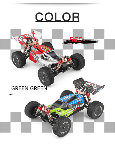Waili 144010 Remote Control Brushless Alloy High-Speed Car Electric Quad Racing Professional RC Car 75KM