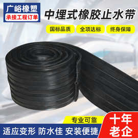 橡胶止水带651型中埋式止水带背贴止水带钢边式可卸式国标止水带