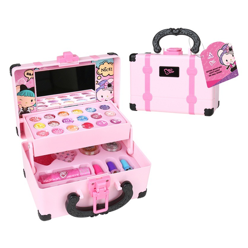 Juego de Maquillaje Infantil para Niñas de Plástico con Bolso de Princesa
