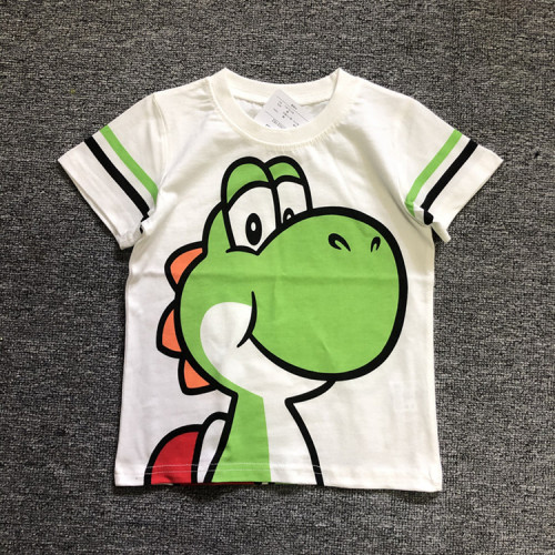 Summer New Children's Short Sleeve Brother-Sister Matching Set with Front and Back Printing, Exports Daily Item