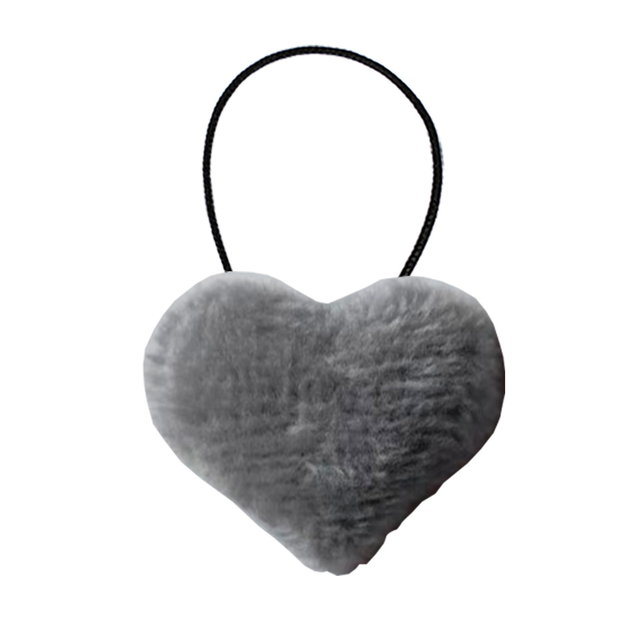 Серая меховая шарик Love