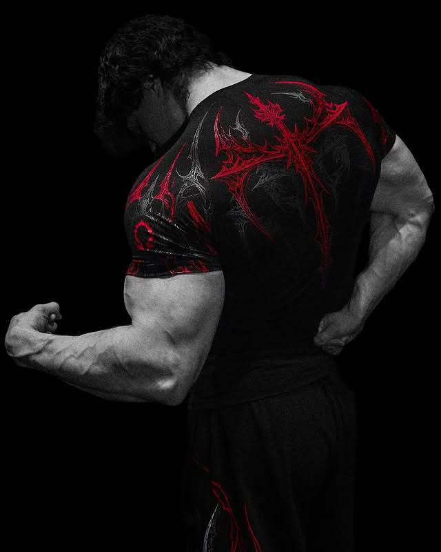 Short-sleeved Breathedivinity Cross-border American-style High-elastic Trendy Tight-fitting Shirt, Milk Silk Sports 008_viptrois.com