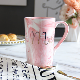 Nordic ins Marble Ceramic Mug Wedding Bridesmaid Accompanying Gift Cup Company Custom Gift logo