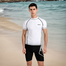 腾创游泳衣男士泳衣套装青少年成人男生大码游泳上衣男款泳装批发