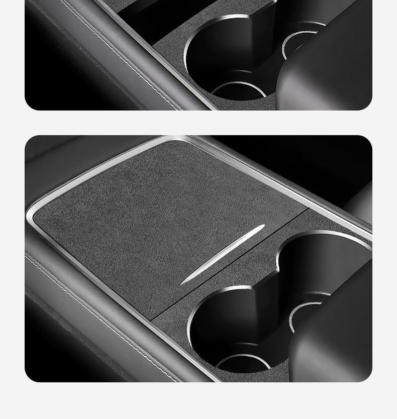 Suitable for Tesla Model 3/Y Central Control Film Protective Film Suede Sticker Interior Modification Accessories