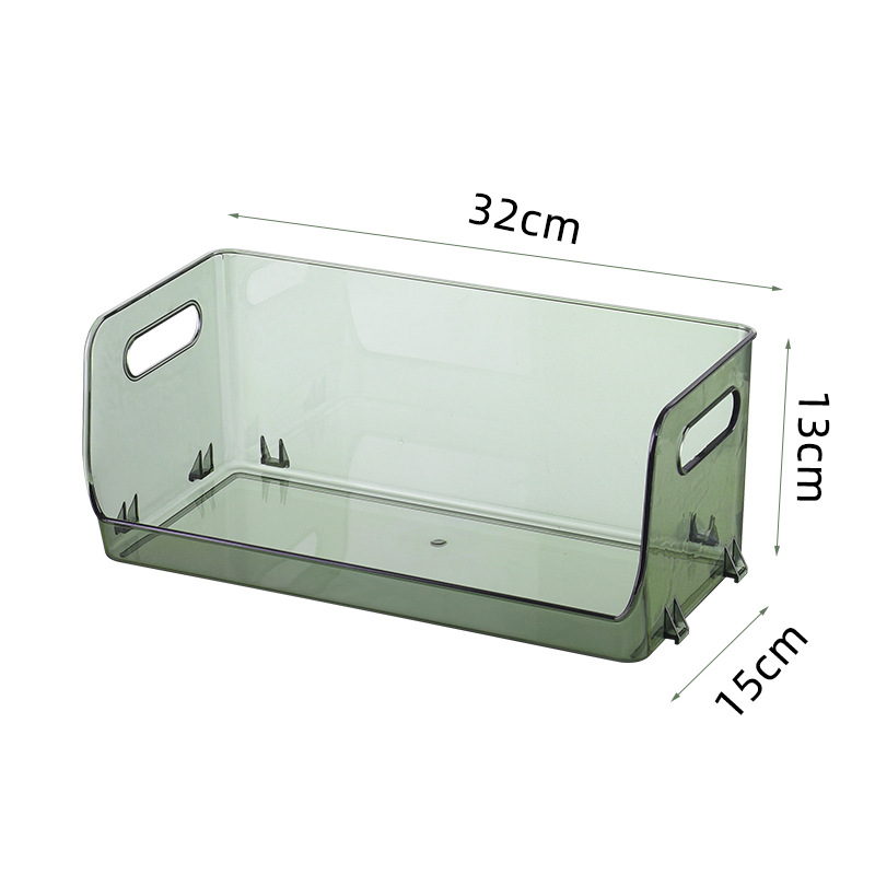 Nueva caja de almacenamiento transparente de lujo ligero de almacenamiento en rack apilable máscara cosmética Almacenamiento en rack misceláneas del hogar organización