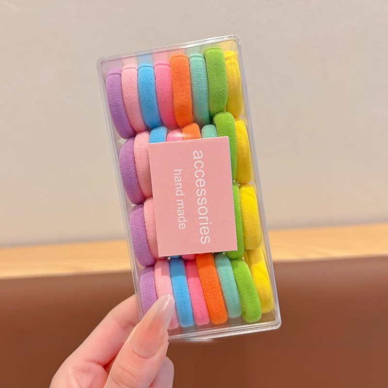 Niños cuerdas de cabello de dopamina de color niñas cuerdas de cabello de correa de cabello anillo de cabello bebé de alta elasticidad no lesiones cabello