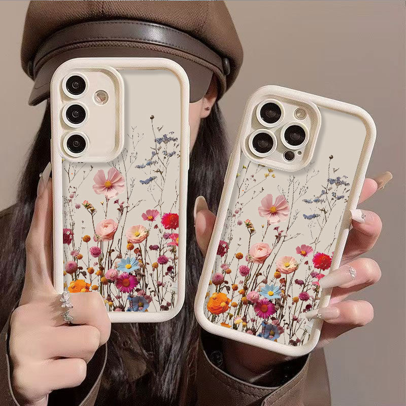 Colorful Floral Phone Case For Iphone And Samsung Galaxy Models_voghion.com