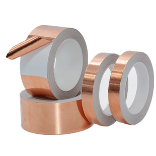 Conductive Copper Foil Tape Self-Adhesive Single Double Conductive Copper Foil Tape Double-Sided Conductive Anti-Interference Shielding