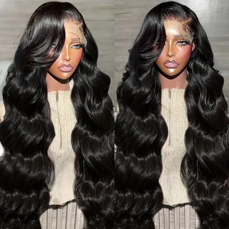 Synthetic Lace Front Body Wave Wig For Natural Hairstyle_voghion.com