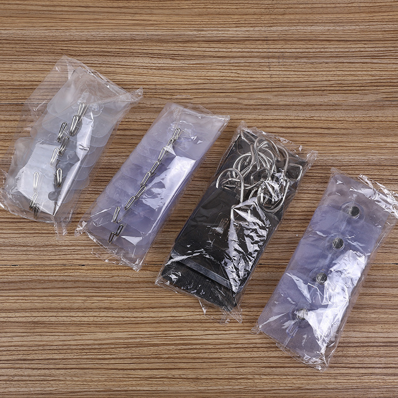10只装挂钩透明塑料家用衣帽收纳墙壁挂钩免打孔浴室毛巾无痕钩