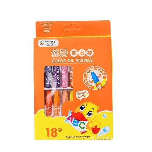 Wholesale hexagonal oil pastels for children art brushes 12 colors 24 colors primary school students graffiti painting crayons manufacturer
