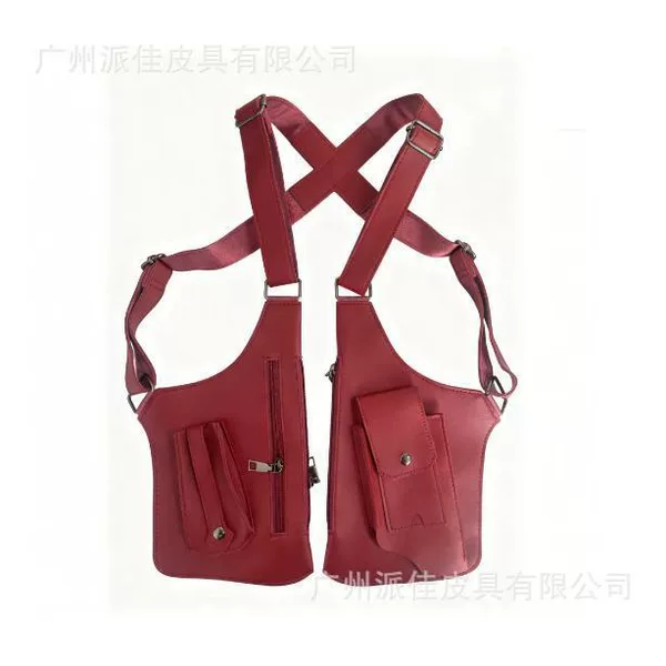 Amazon Men's Bag Retro Backpack with Armpit Shoulder Bag Multifunctional Shoulder Bag Men's Bag Outdoor Mobile Phone Bag Vest Bag